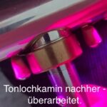 Querflöte, gebördelte Tonlochkamin nach dem Planschleifen