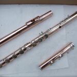Querflöte Powell Aurumite, Flötenkorpus / Flötenrohre nach dem reinigen und polieren