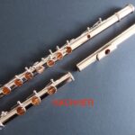Querflöte Haynes, Flötenkorpus / Flötenrohre nach dem reinigen und polieren