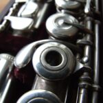 Vollsilber Querflöte Muramatsu - Flötenmechanik vor dem reinigen