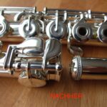 Querflöte Muramatsu, Flötenkorpus / Flötenrohre und Mechanik nach dem reinigen und polieren