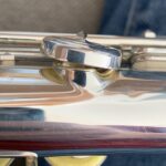 Reparatur / Ausbeularbeit an einem Tonlochkamin & Flöten-Klappen (Deckel)
