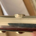 Reparatur / Ausbeularbeit an einem Tonlochkamin & Flöten-Klappen (Deckel)